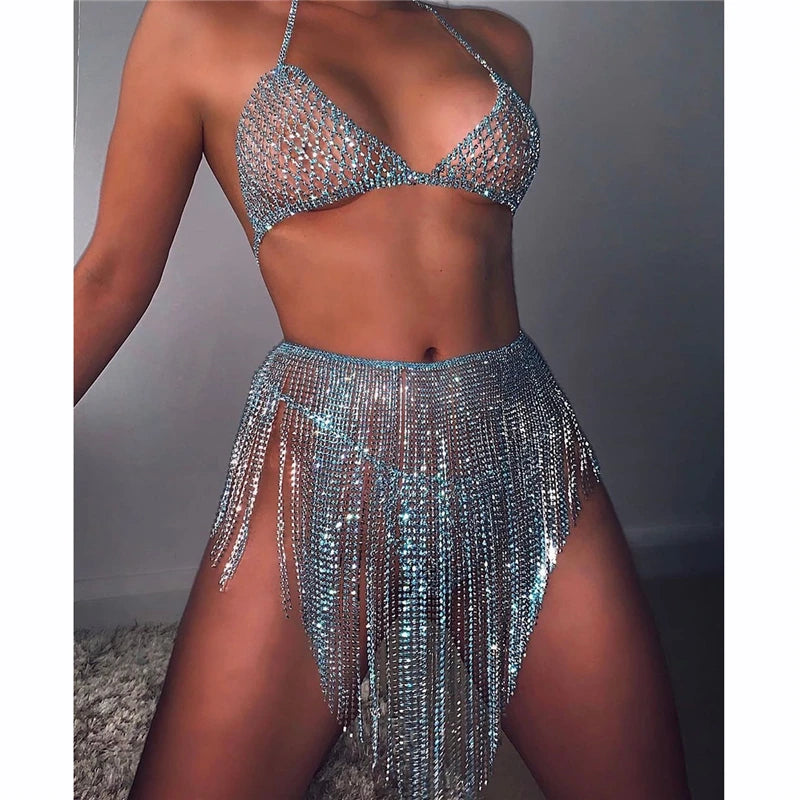 Crystal Body Chain 3 Piece Set
