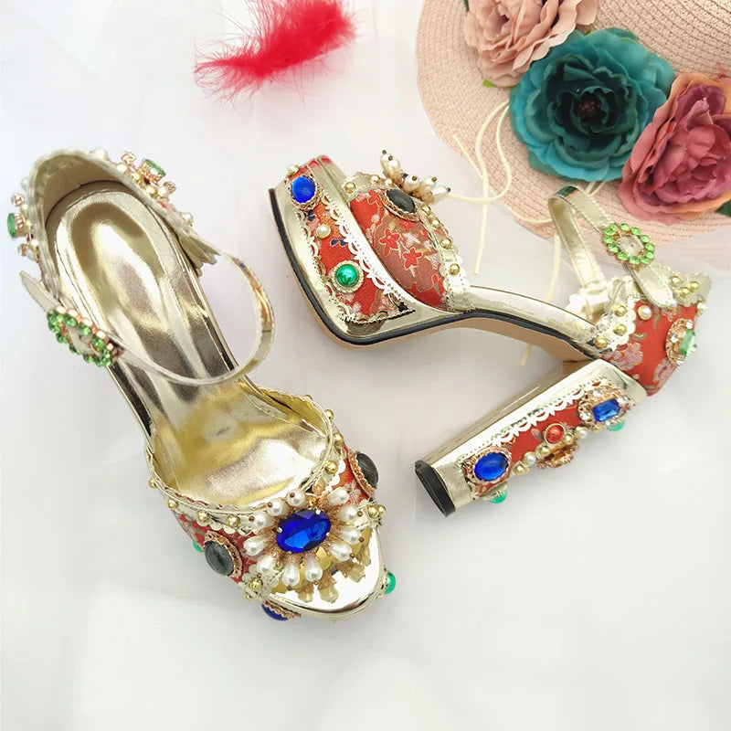 Royal Gem Platform Heels