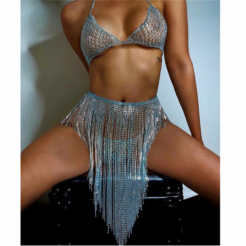 Crystal Body Chain 3 Piece Set