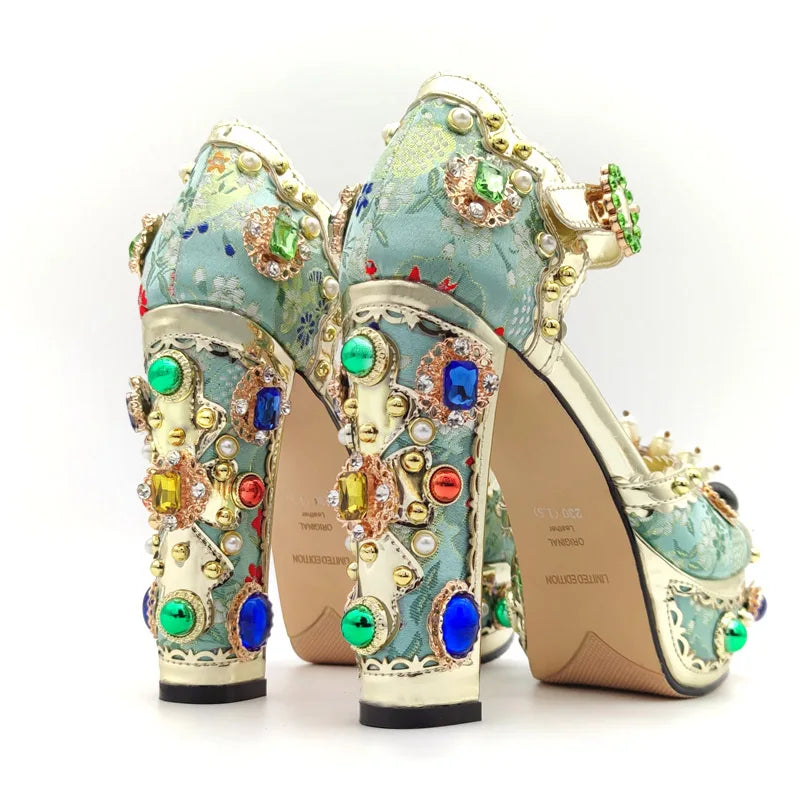 Royal Gem Platform Heels