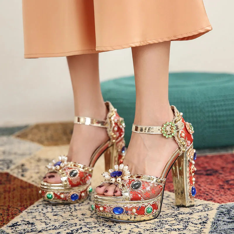Royal Gem Platform Heels