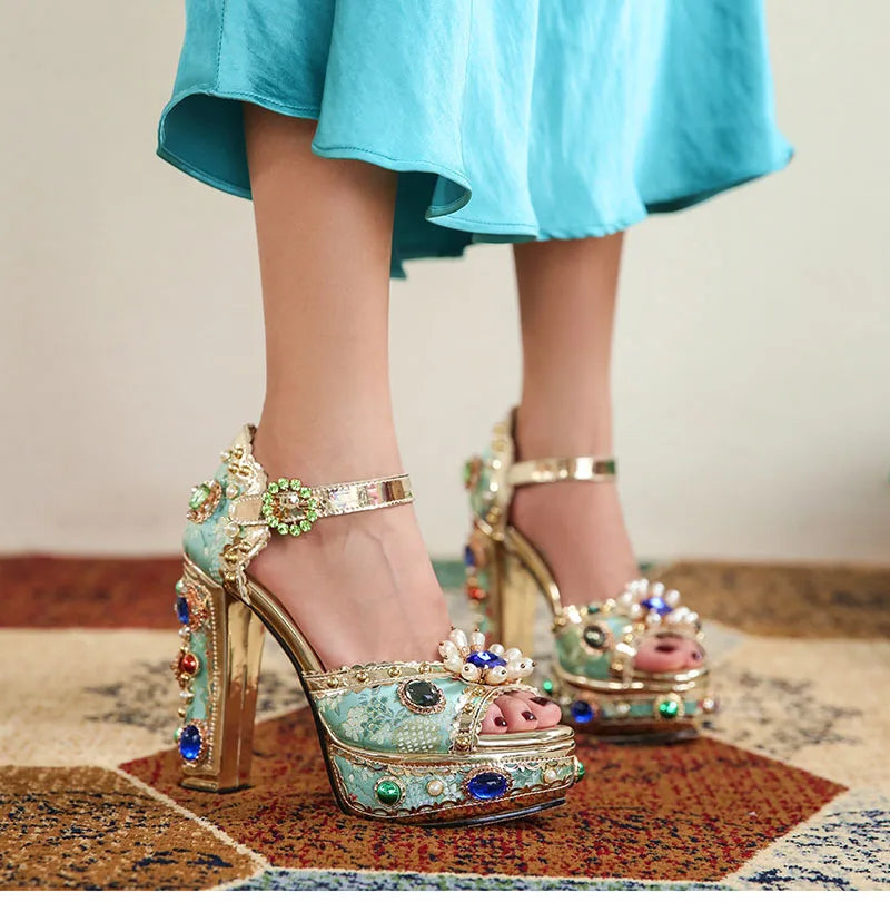 Royal Gem Platform Heels