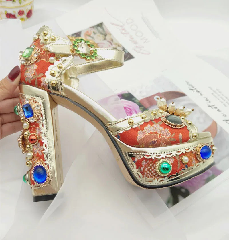 Royal Gem Platform Heels