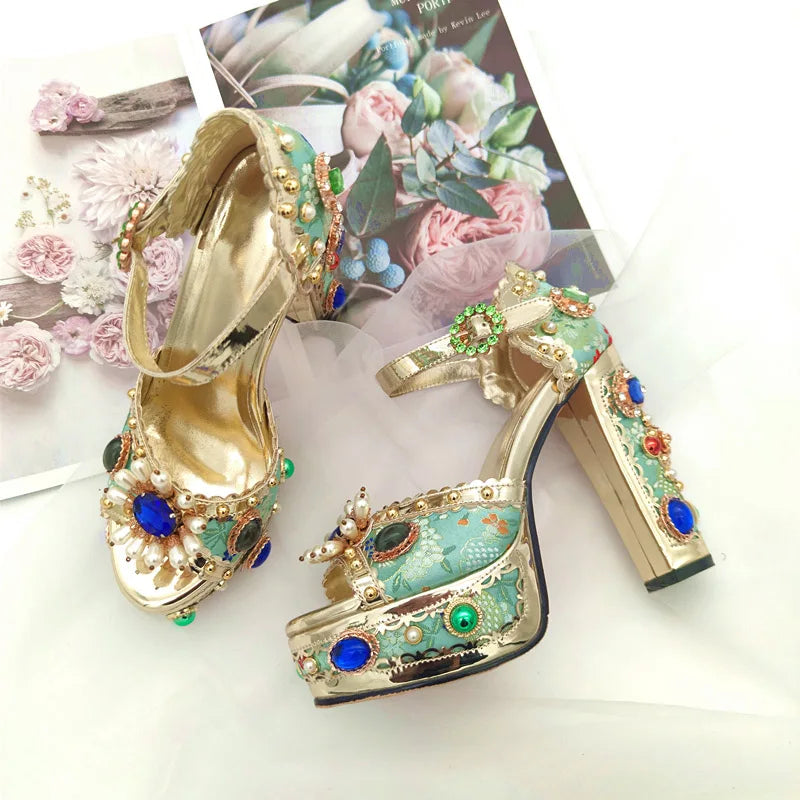 Royal Gem Platform Heels