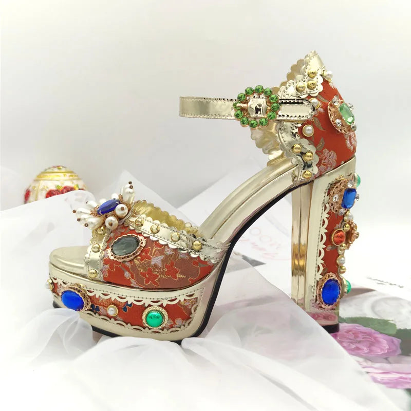 Royal Gem Platform Heels
