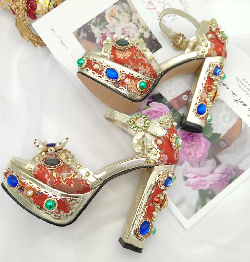 Royal Gem Platform Heels