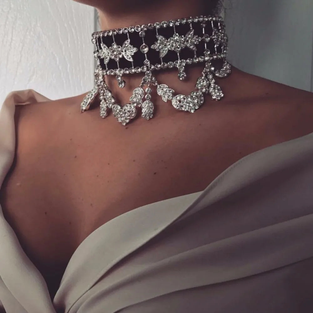 Crystal Chandelier Choker Necklace