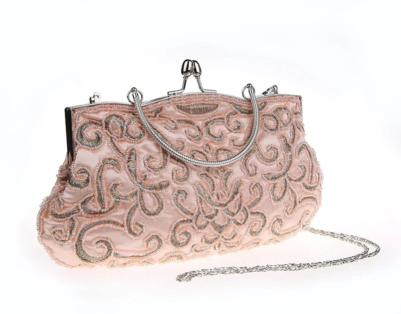 Metallic Baroque Hand Bag