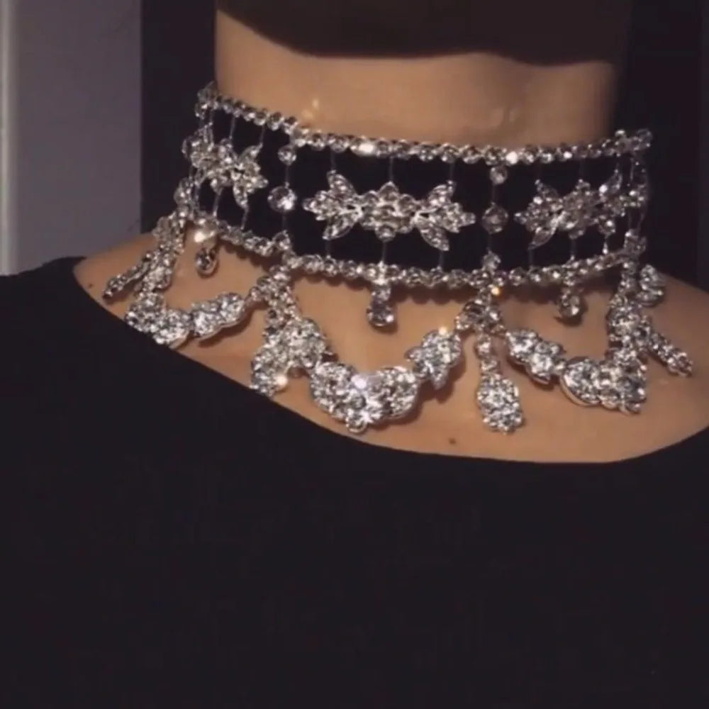 Crystal Chandelier Choker Necklace