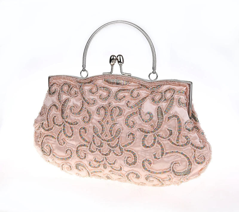 Metallic Baroque Hand Bag