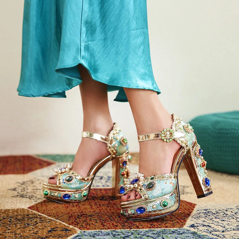 Royal Gem Platform Heels