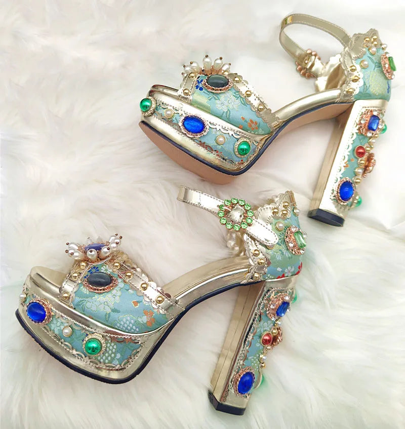 Royal Gem Platform Heels