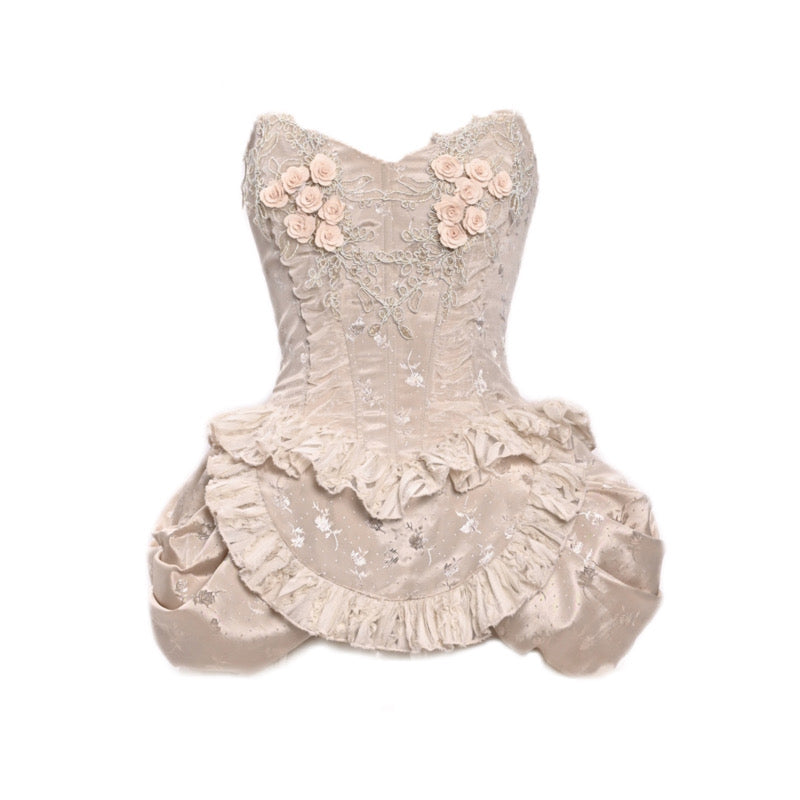 Rococo High Low Corset & Skirt Set