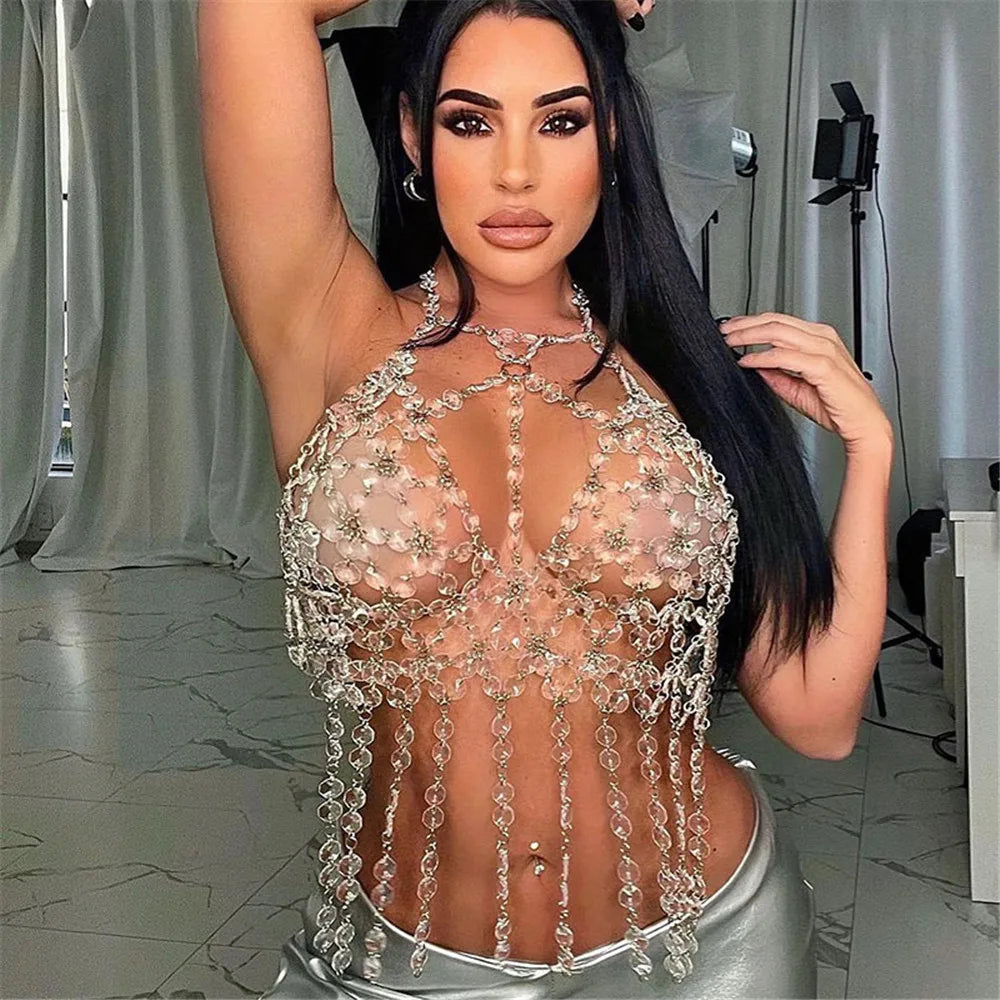 Crystal Acrylic Body Chain