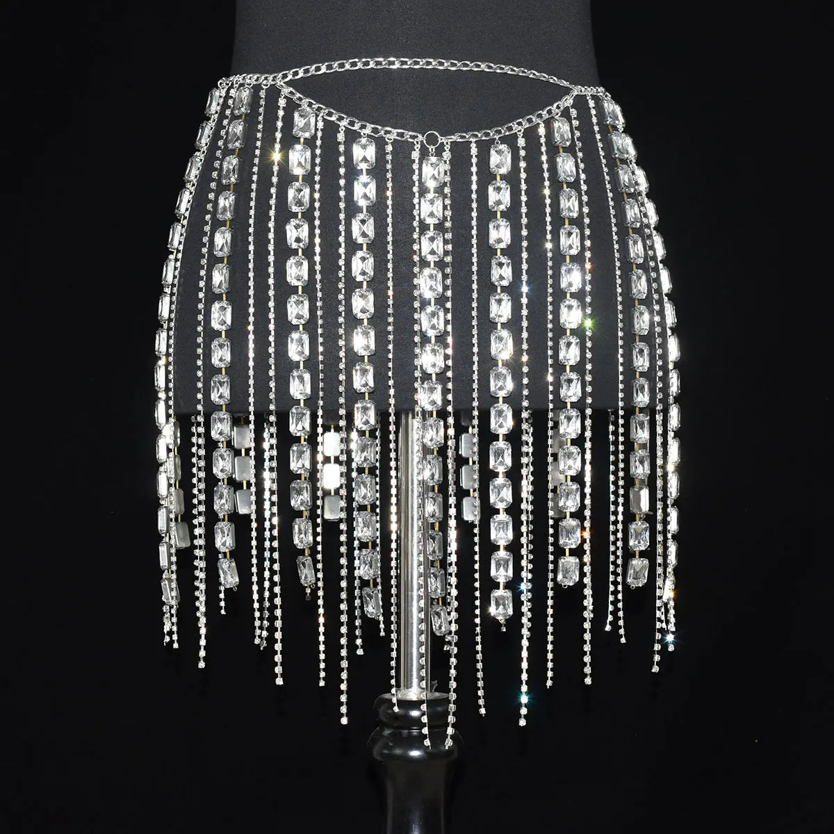 Crystal Fringe Waist Chain