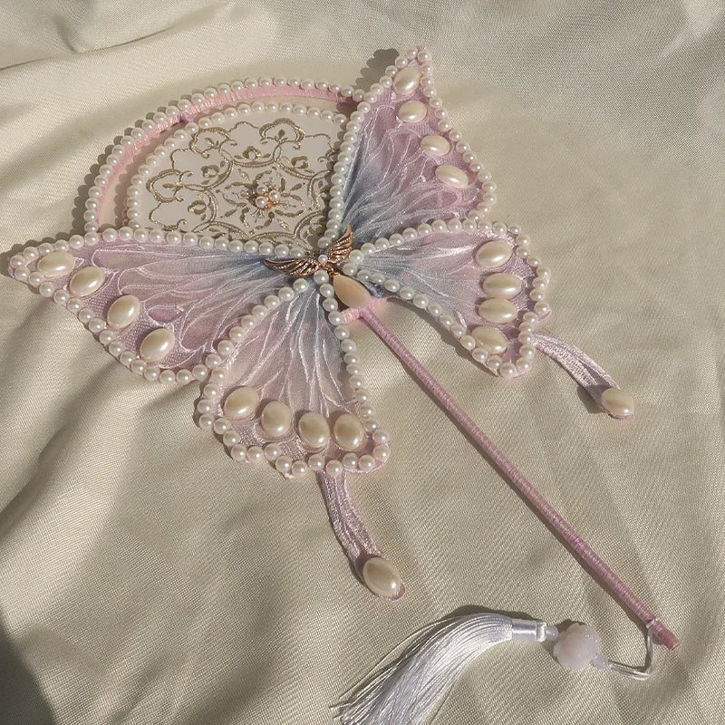 Pastel Butterfly Fan