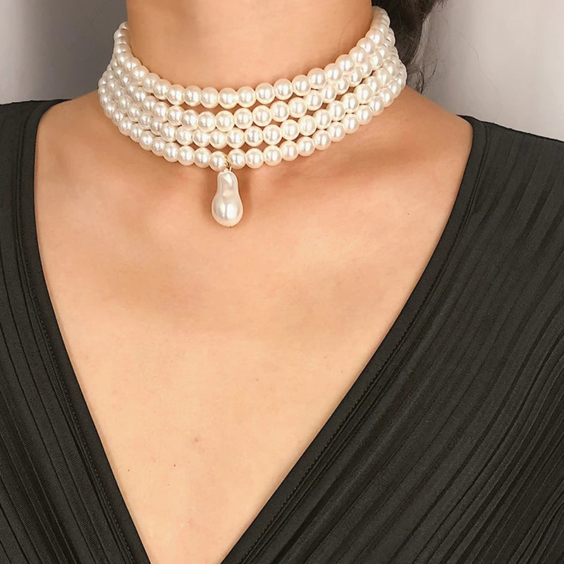 Pearl Collar Choker