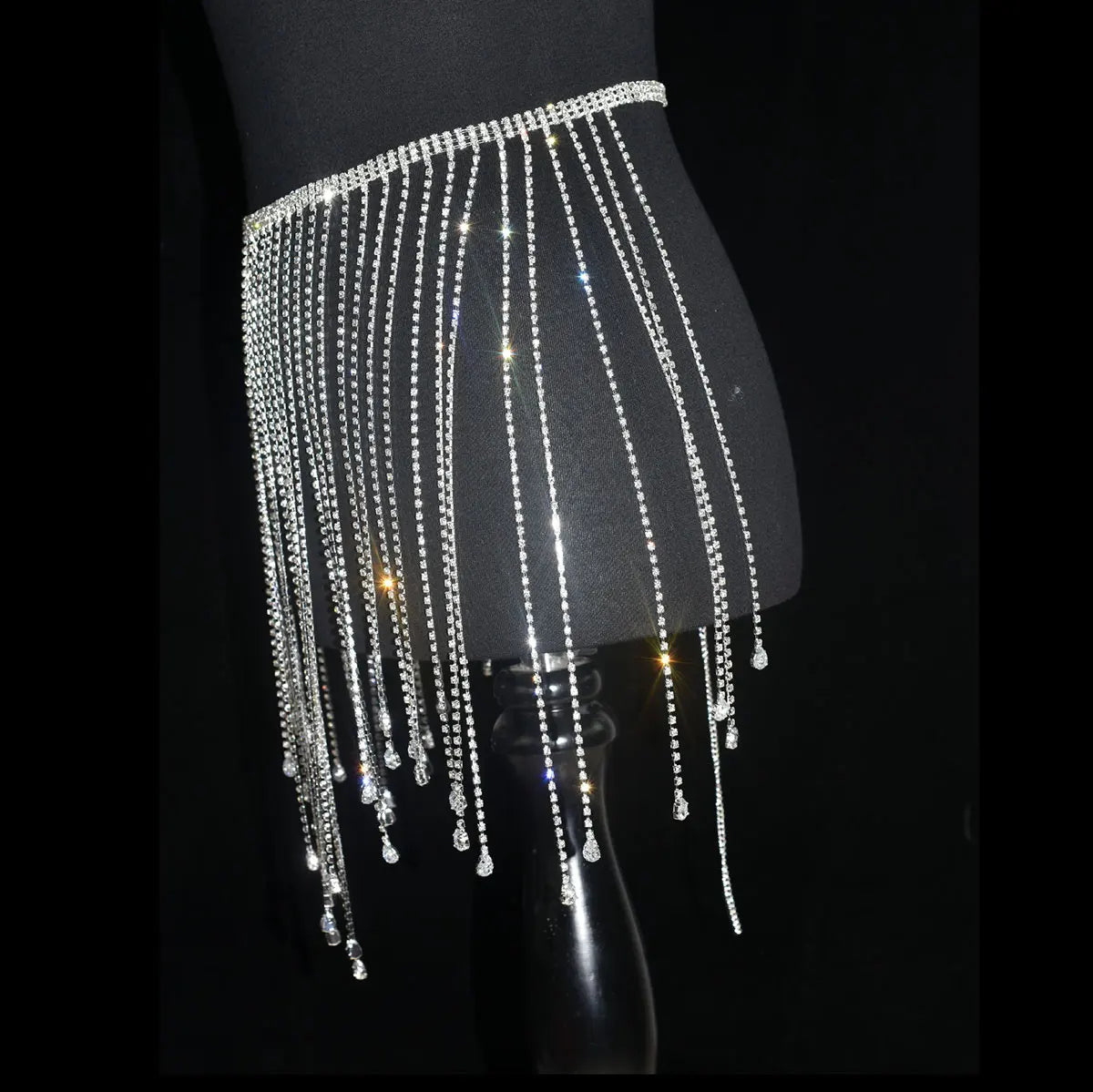 Crystal Fringe Waist Chain