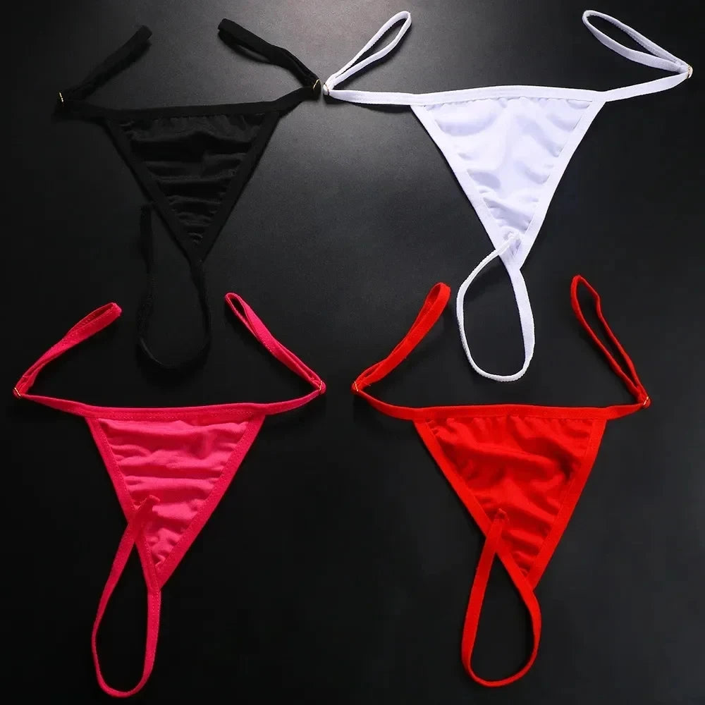 Red Crystal Heart Thong