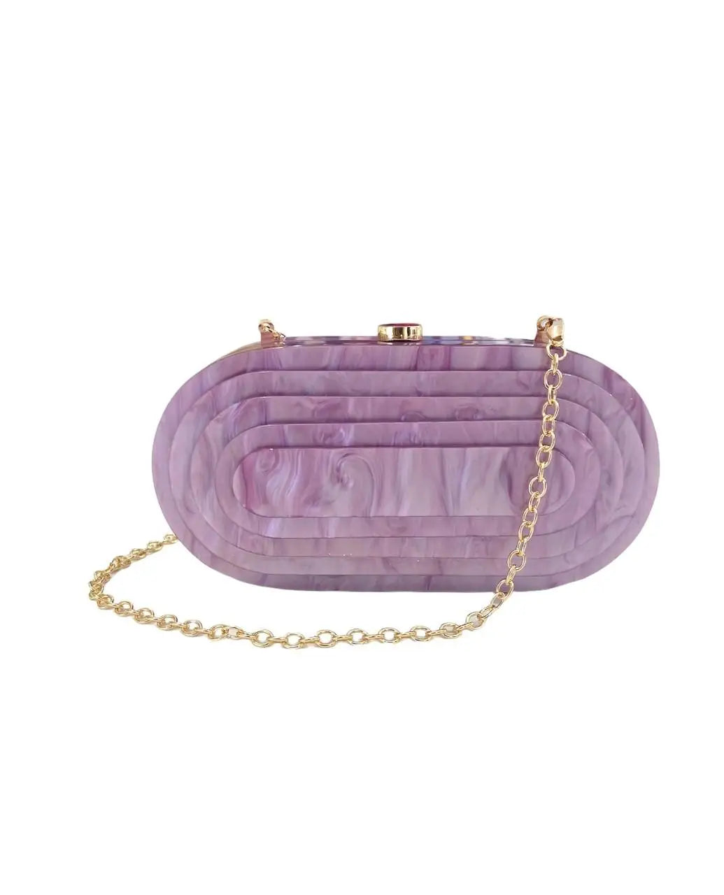 Acrylic Marbled Clutch