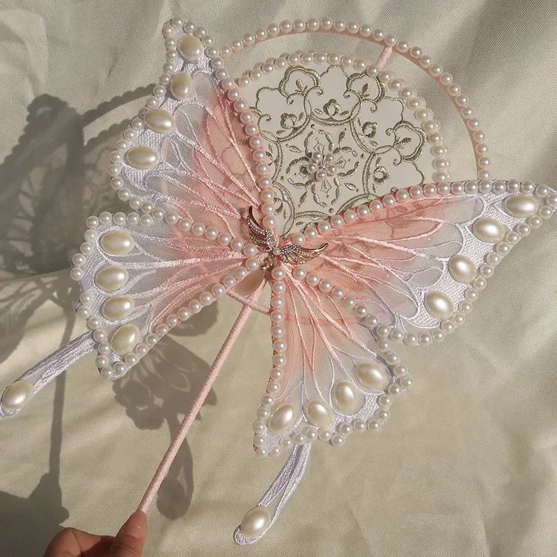Pastel Butterfly Fan