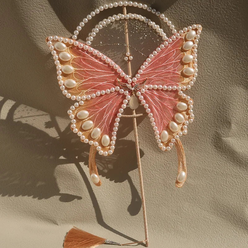 Pastel Butterfly Fan