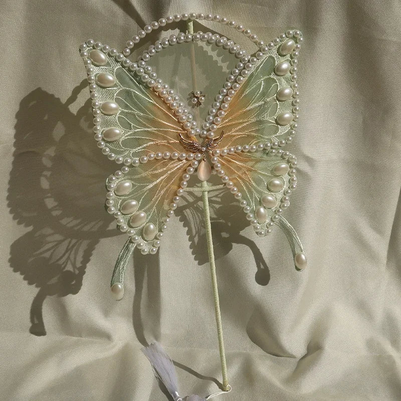 Pastel Butterfly Fan