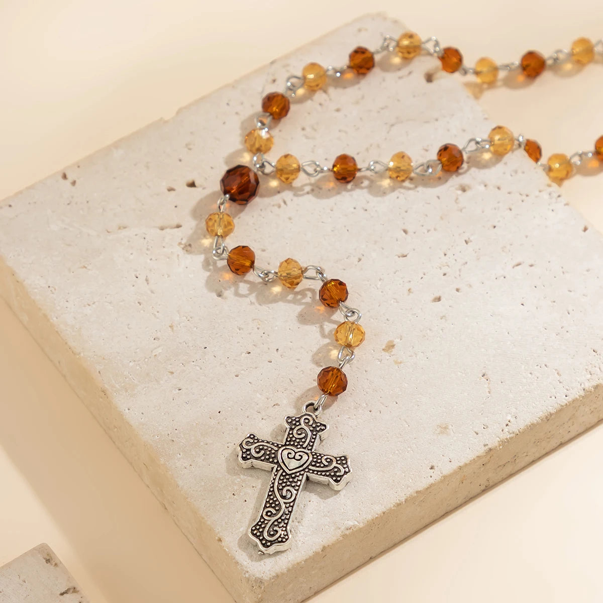 Rosary Choker Necklace