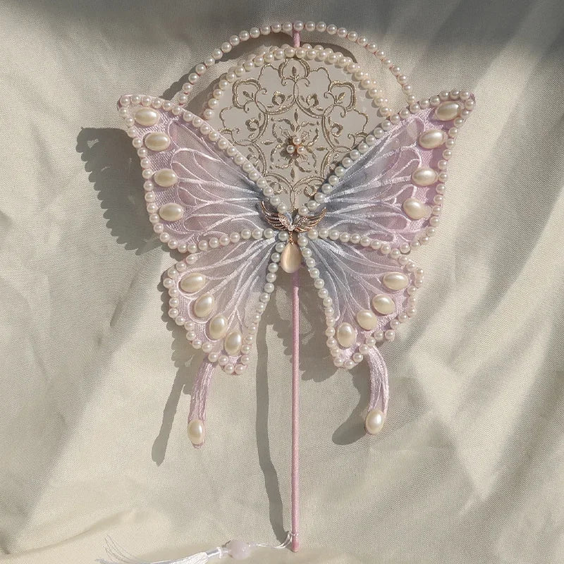 Pastel Butterfly Fan