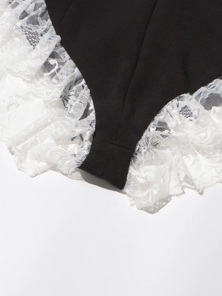 Lace Blazer Bodysuit