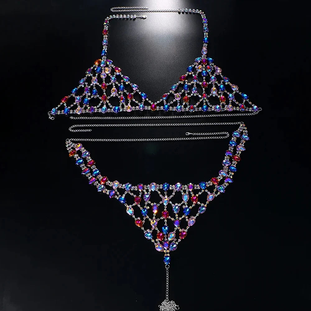 Crystal Body Chain Set