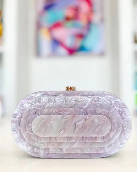 Acrylic Marbled Clutch