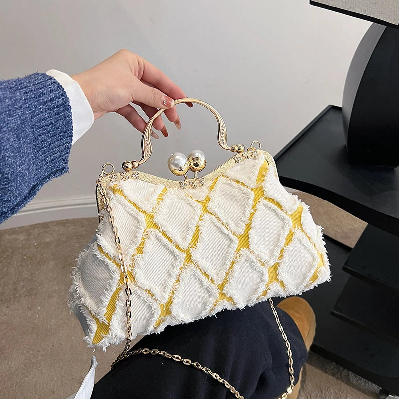 Denim Handbag Clutch