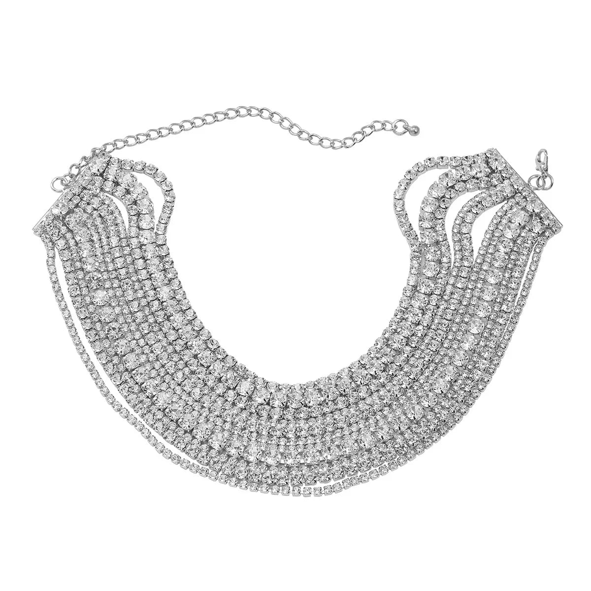 Stacked Crystal Choker Necklace