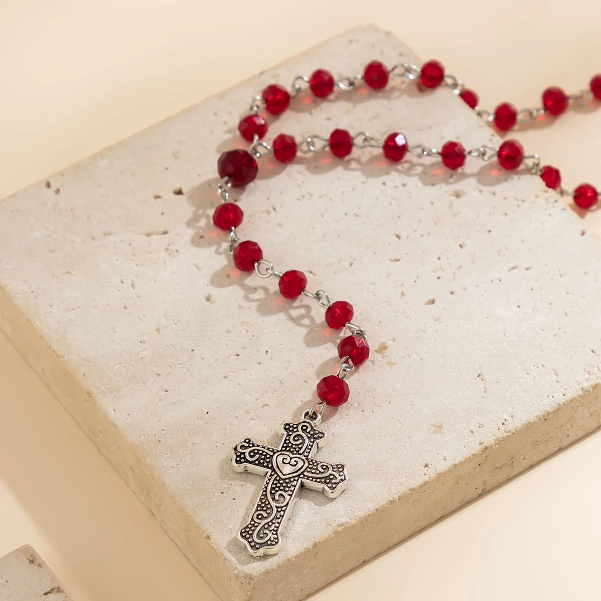 Rosary Choker Necklace