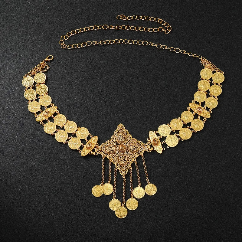 Gold Art Deco Waist Chain
