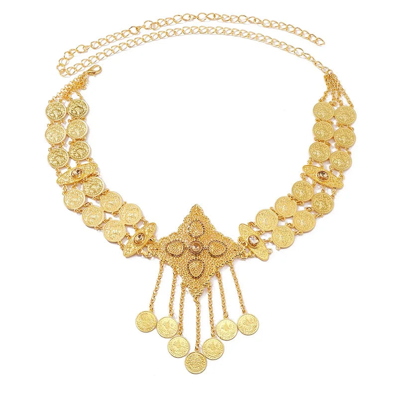 Gold Art Deco Waist Chain