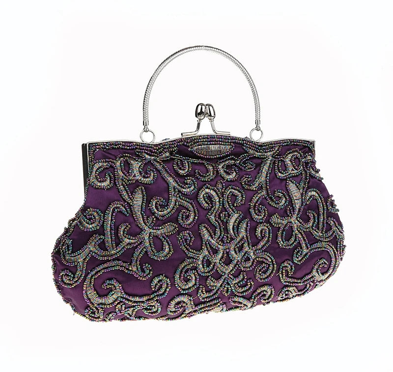 Metallic Baroque Hand Bag
