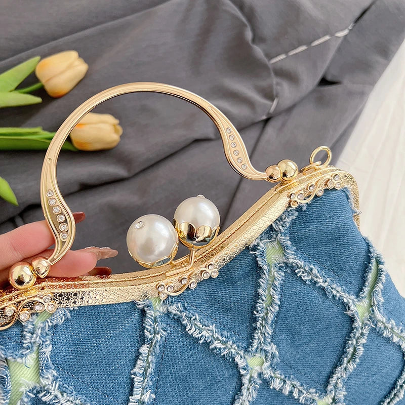 Denim Handbag Clutch