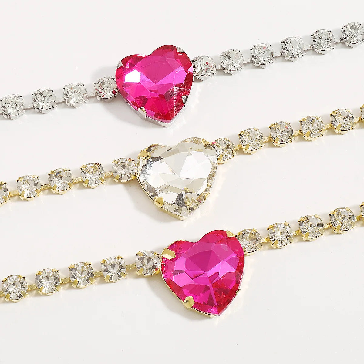 Heart Crystal Choker Necklace