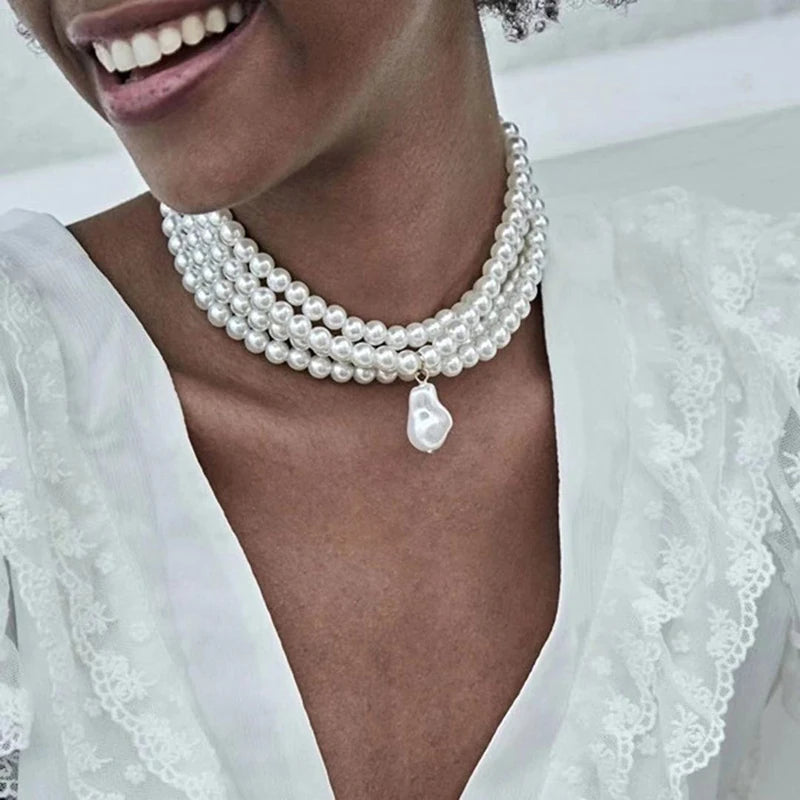 Pearl Collar Choker