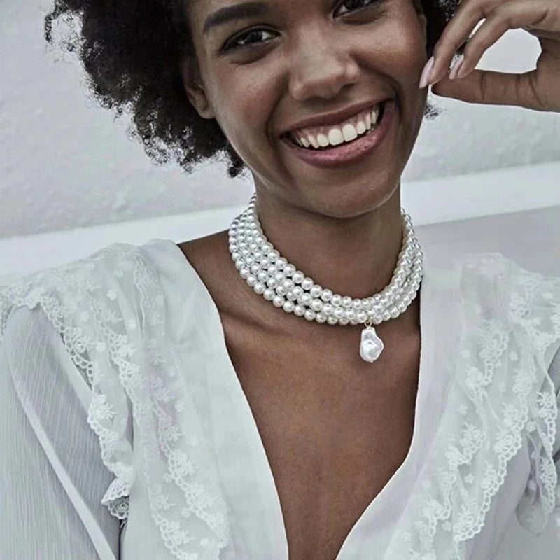 Pearl Collar Choker