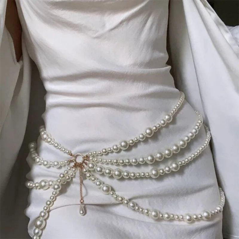 Pearl Layered Waist Chain