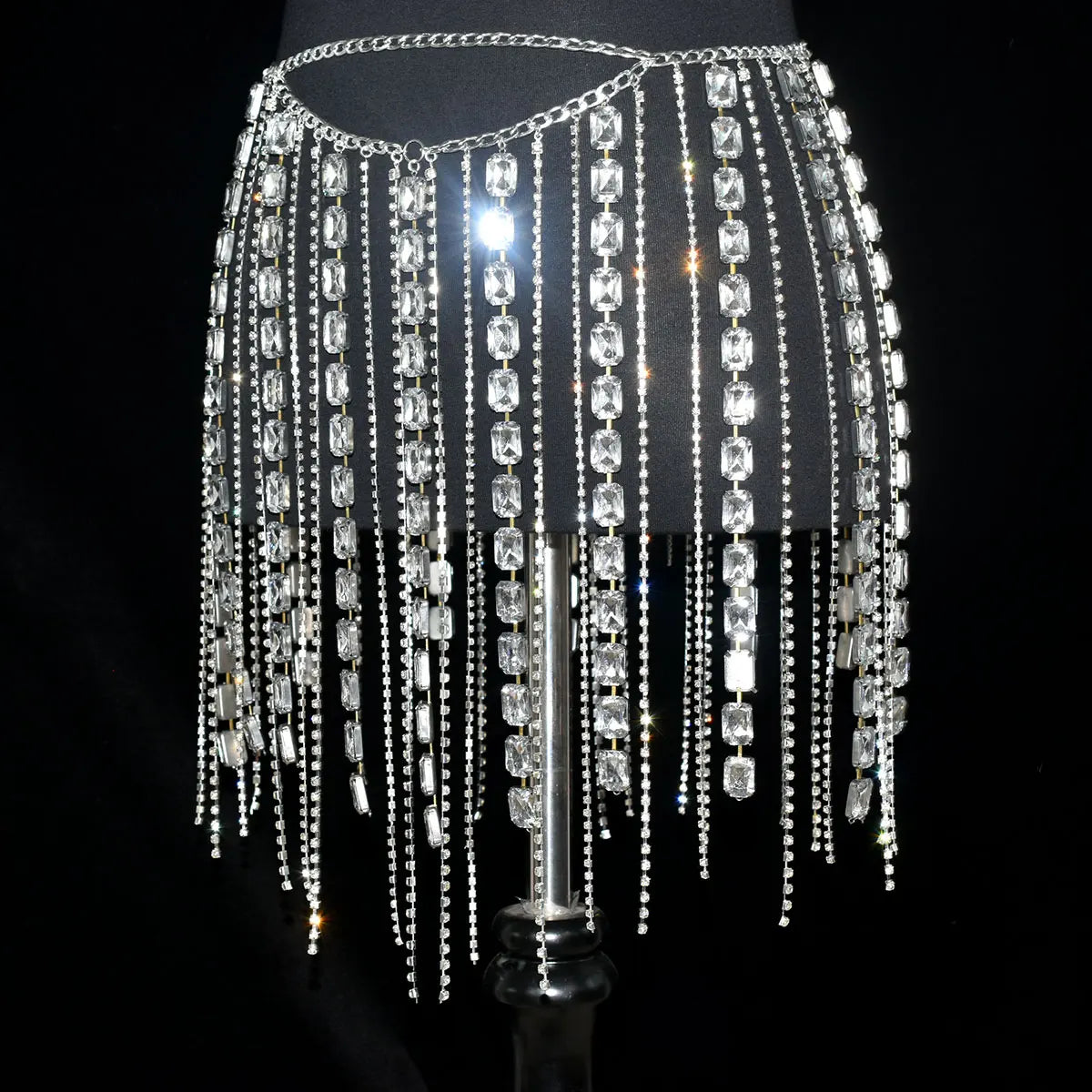 Crystal Fringe Waist Chain