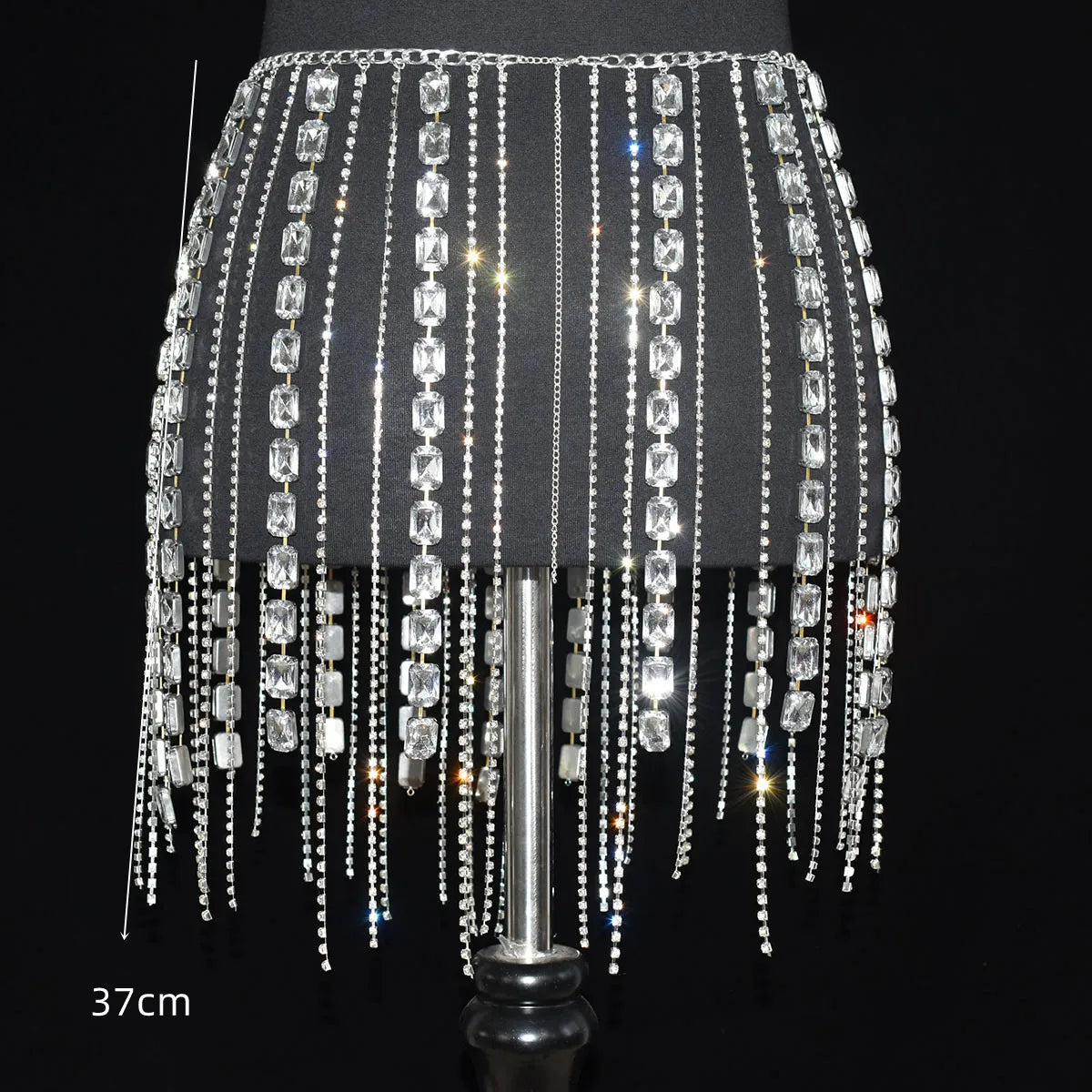 Crystal Fringe Waist Chain