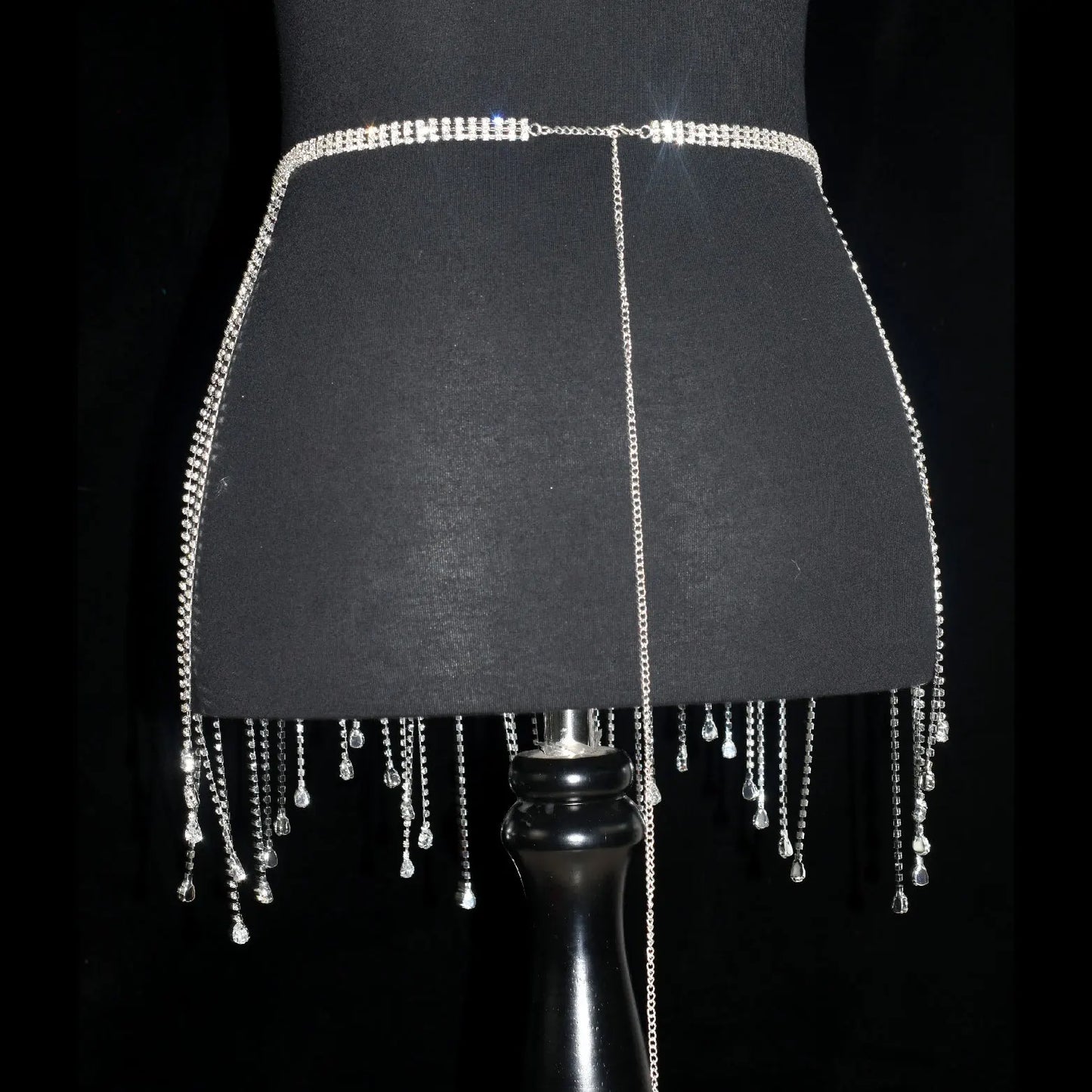 Crystal Fringe Waist Chain
