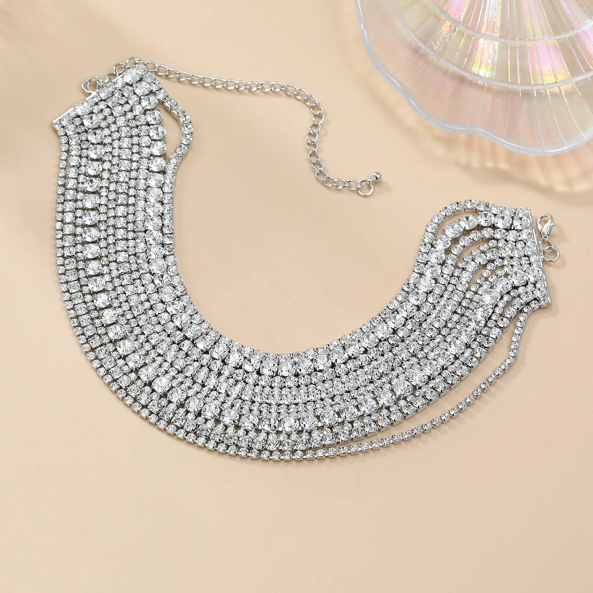 Stacked Crystal Choker Necklace