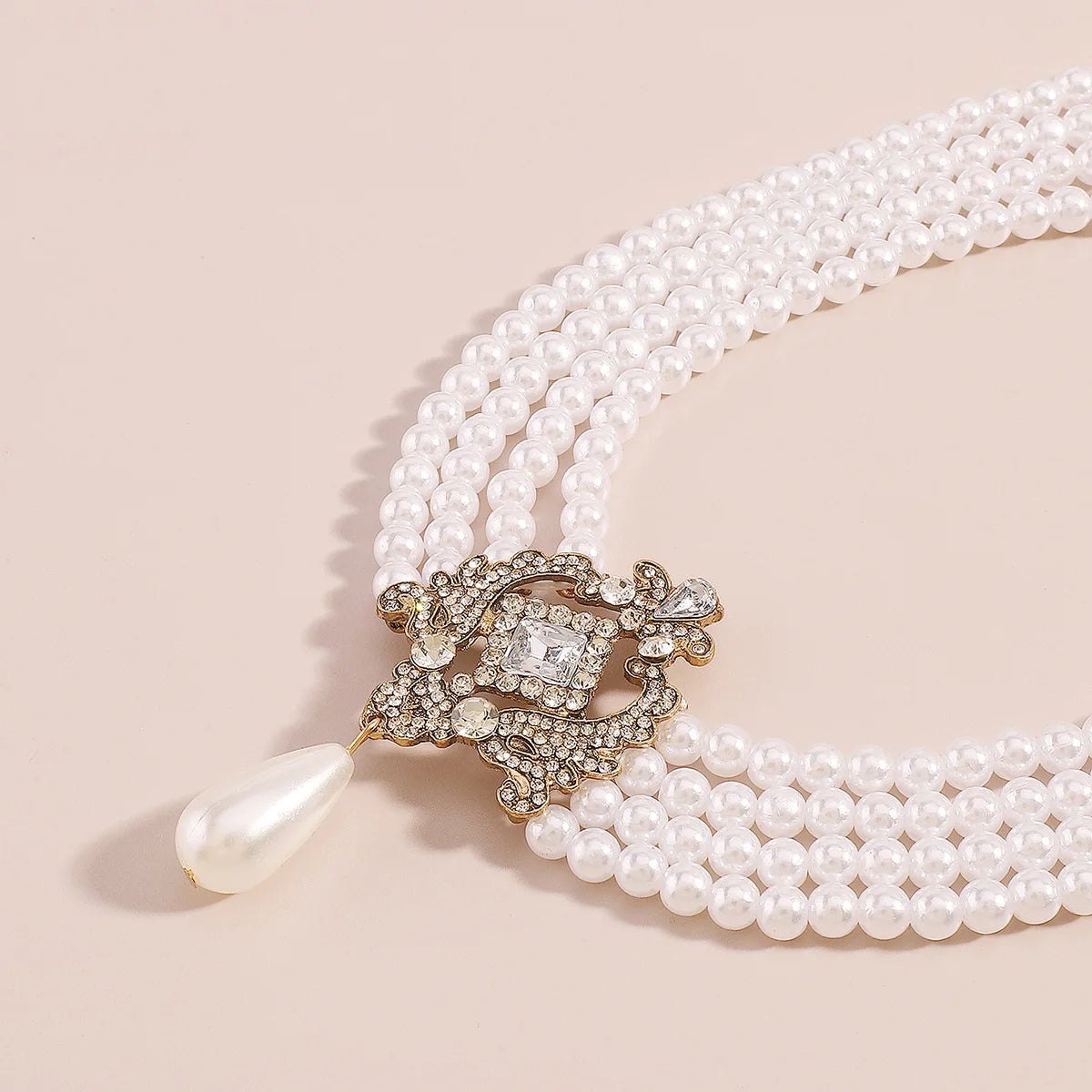 Baroque Royal Divine Pearl Choker Necklace