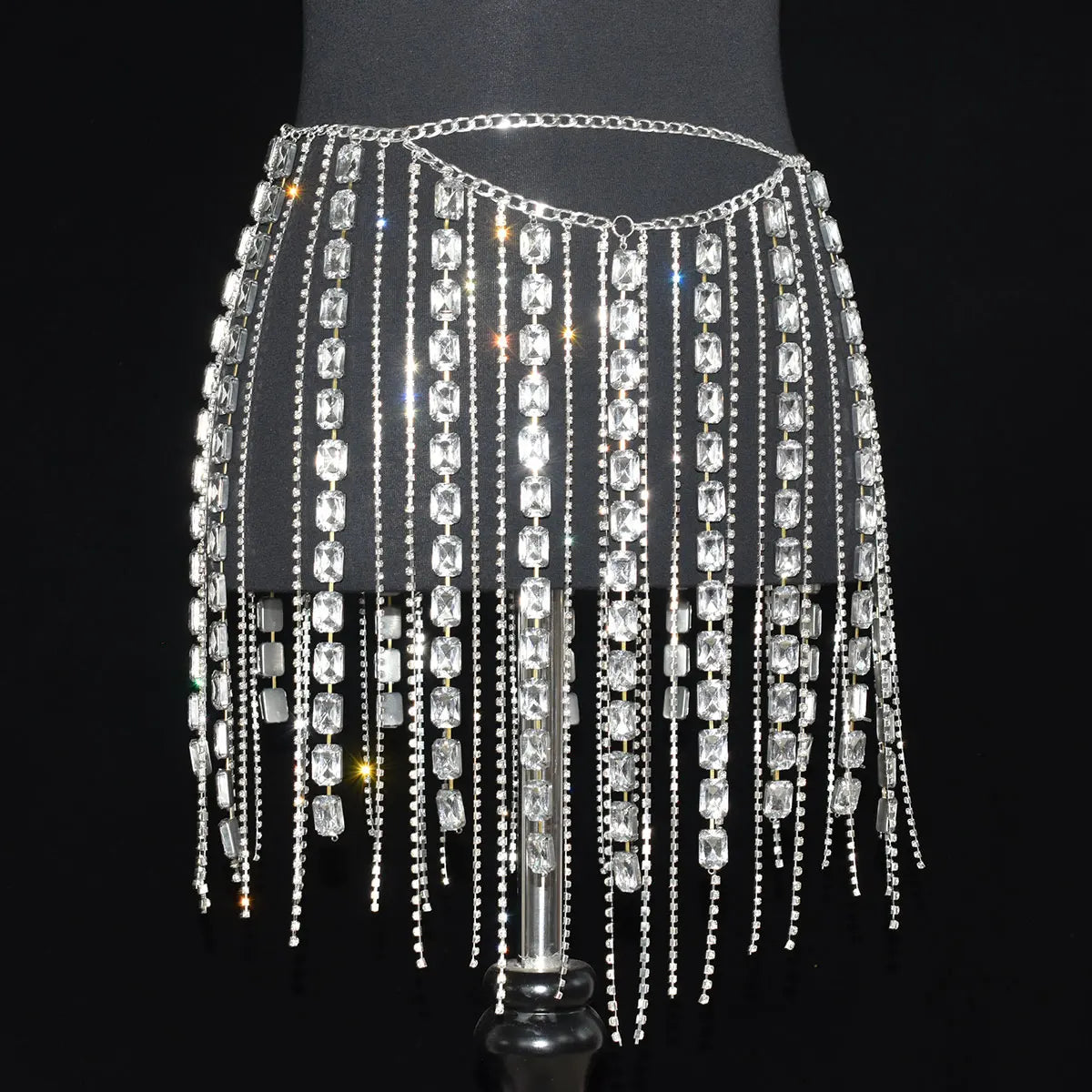 Crystal Fringe Waist Chain