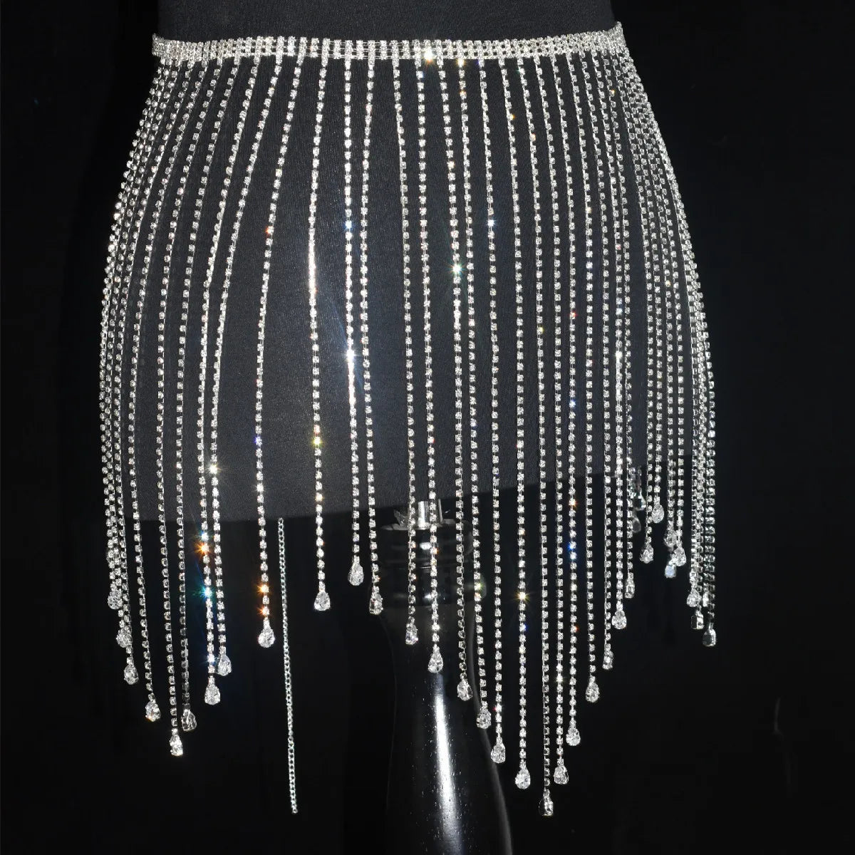 Crystal Fringe Waist Chain